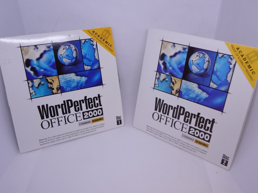 Corel WordPerfect Office 2000 - Standard Academic, Disc's 1 & 2