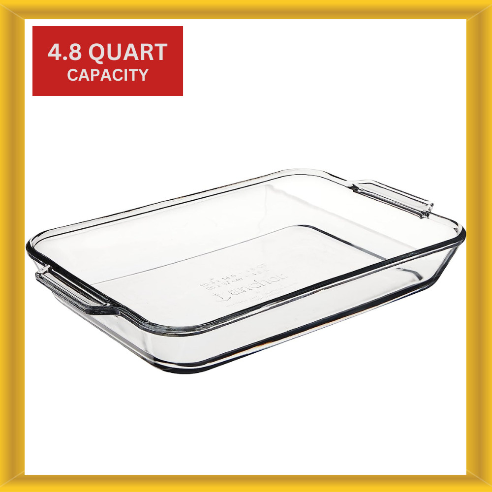 Anchor Hocking Oven Basics 4.8 Quart Glass Baking Dish Rectangular