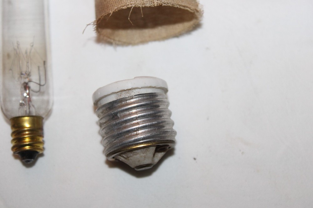 Vintage 15w Lightbulb w/Socket Adapter and Protector