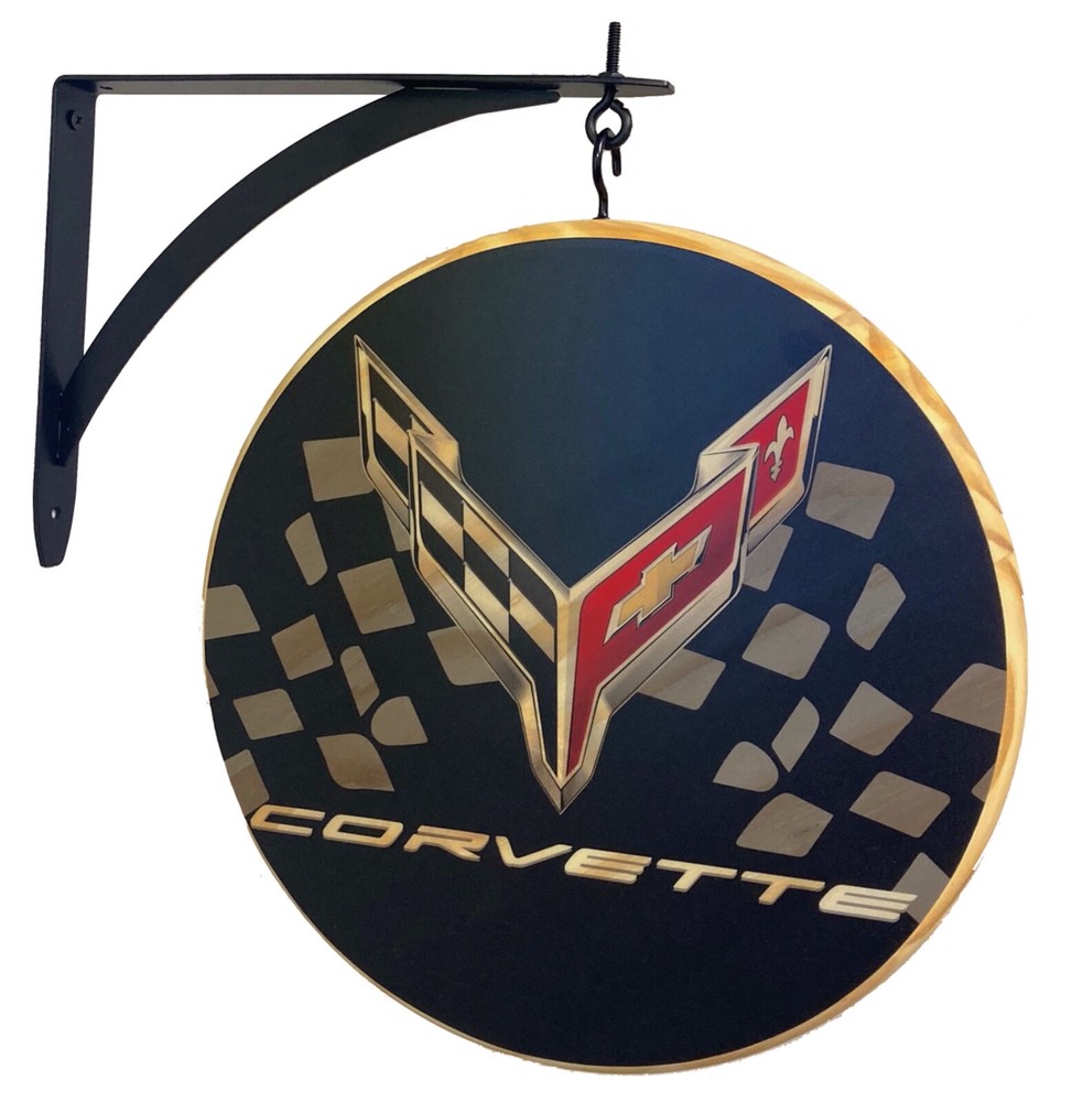 Chevrolet Corvette C8 Double Sided Pub Sign
