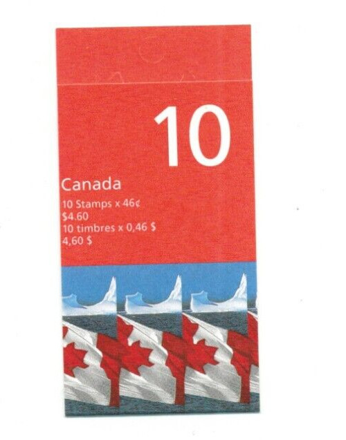 Canada - BK214a - Glued Flap - Flag