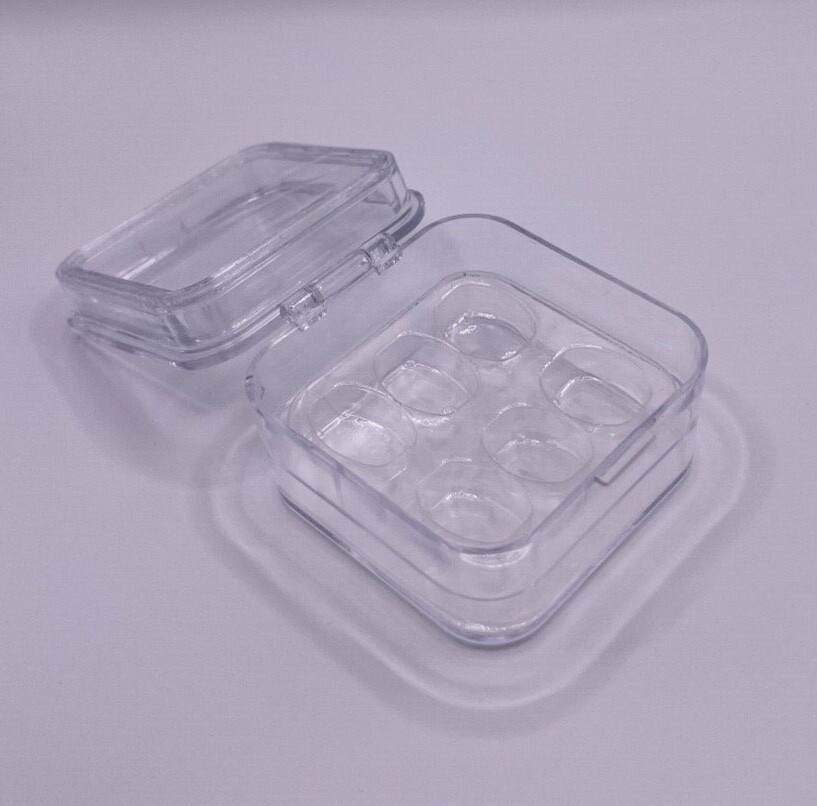 20 Pack, Denture False Teeth Membrane Case Container Hinged Display Box Jewelry