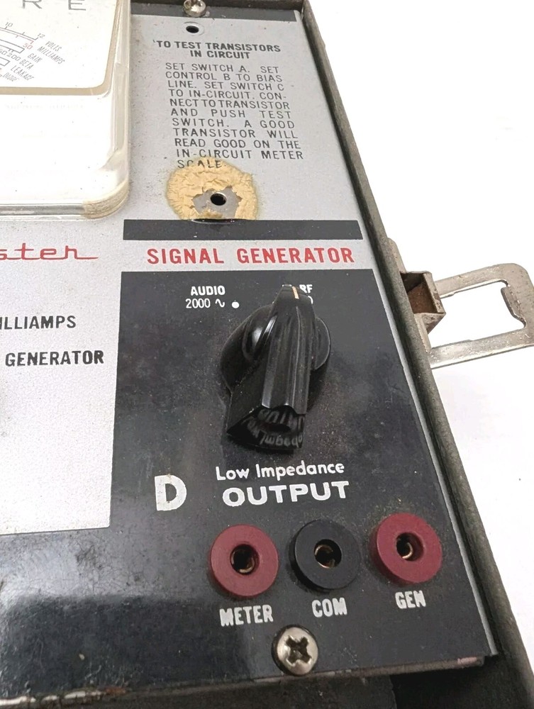 Sencore Transimaster TR110 Transistor Tester & Signal Generator