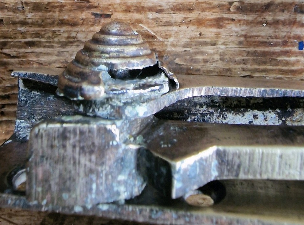 Victorian Brass Sash Window Lock Latch and Catch