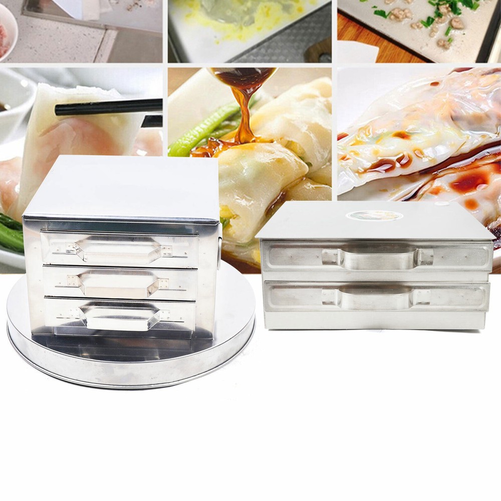 Stainless Steamer Rice Noodle Roll Food Steamer Kitchenware Multi-function USA!