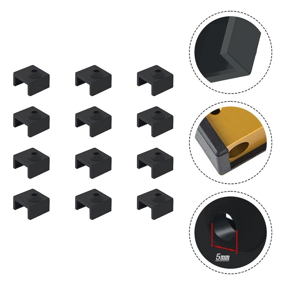 Nozzle Shielding Solution Pack of 12 High Temp Resistant Silicone Covers