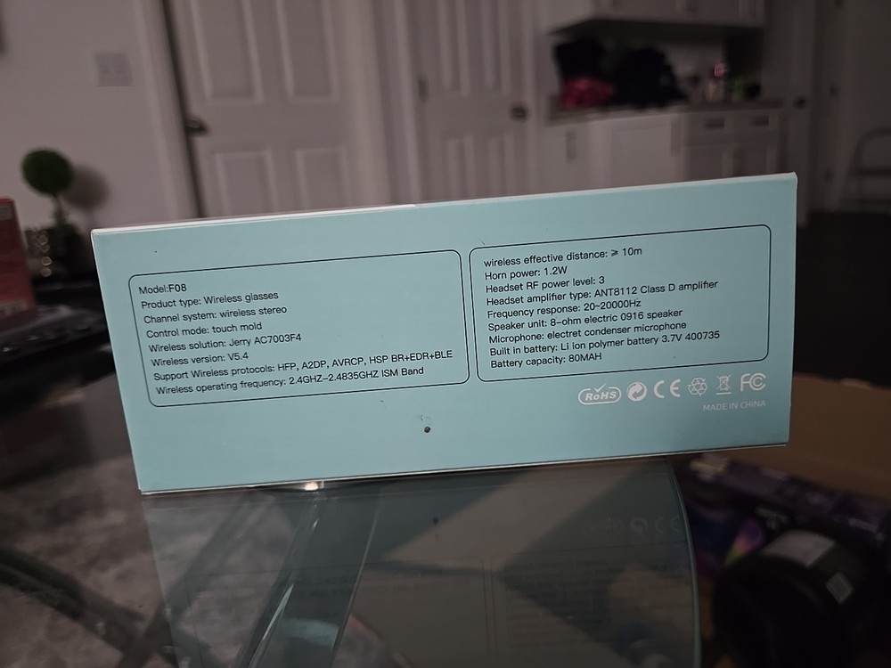 F-08 WIRELESS BLUETOOTH SMART SUNGLASSES