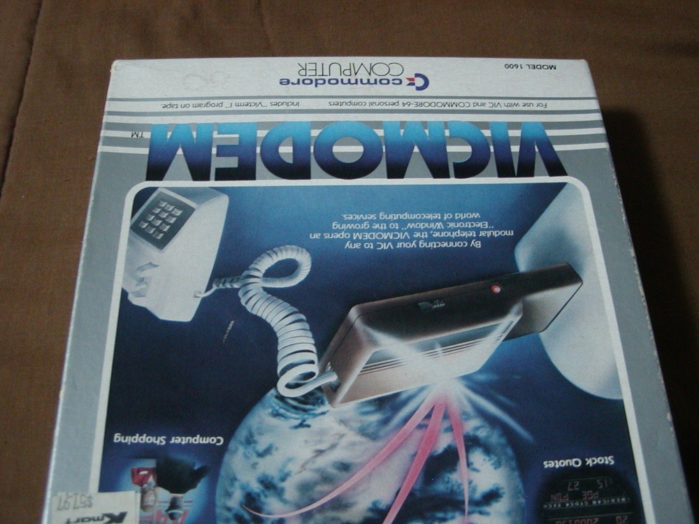 Commodore VIC 20 VICMODEM Model 1600 in Original Box, Sold AS-IS Untested