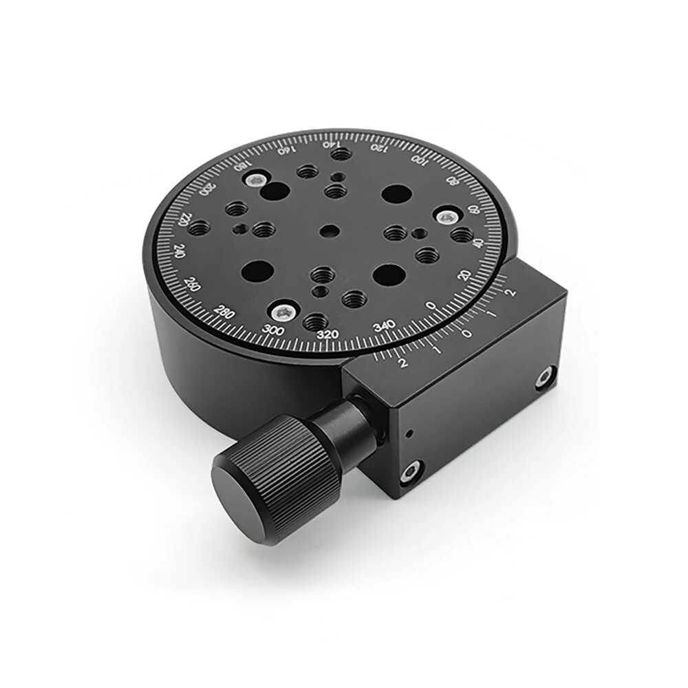 Manual Rotary Stage R Axis 360 Degree Rotating Platform Angle Adjustment 100MM
