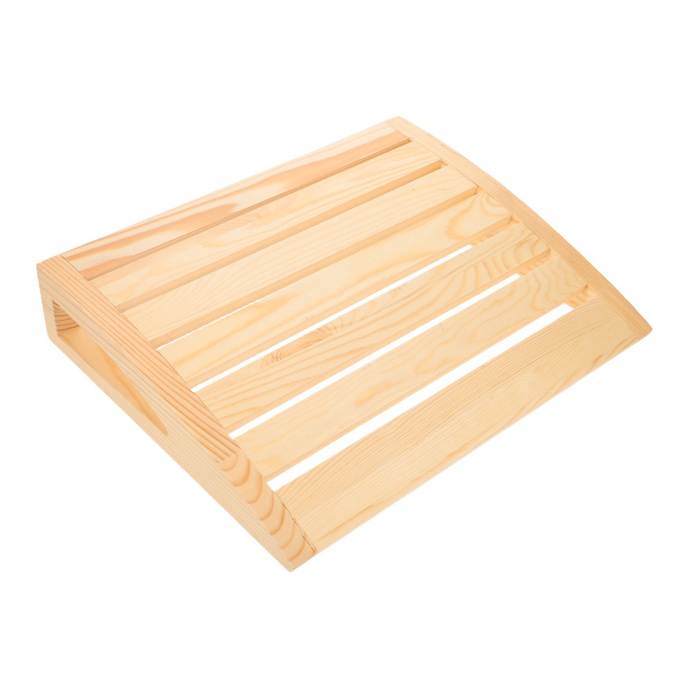 Sauna Neck Pillow: Solid Wood Headrest For Sweat Steaming Room, Solid Wood