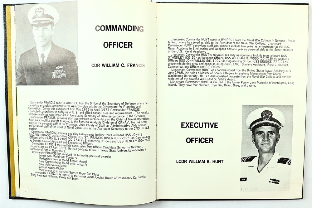 USS Whipple (FF-1062) 1978 Westpac Deployment Cruise Book
