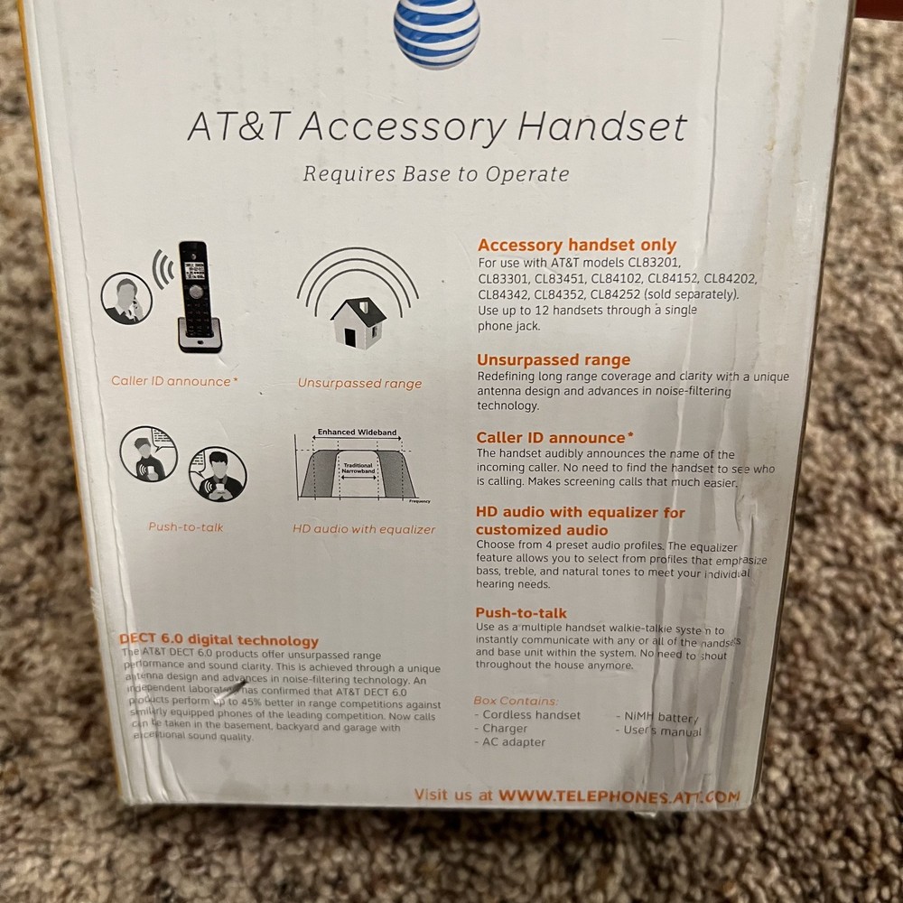 AT&T Accessory Handset CL80111