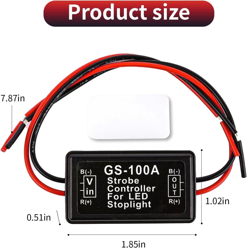 1 Pack 2 Pcs 1.96in*1.18in Flasher Module, Flash Strobe Controller, Suitable For