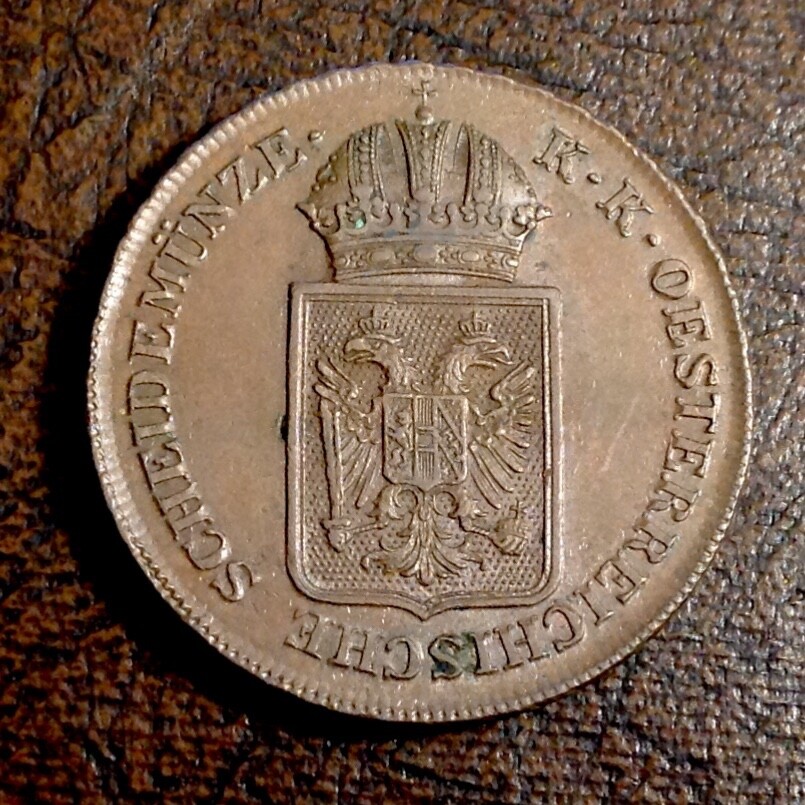 1848 Austria 2 Kreuzer cd -