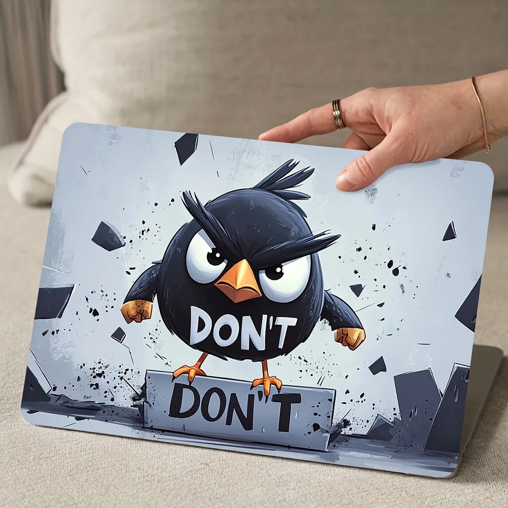2Pack Patterned Bird Art Laptop Sticker Case Universal Scratch Resistant Sticker