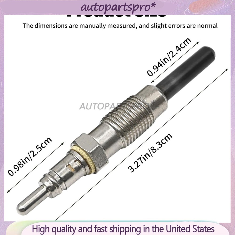 4 Pcs 01180400 6670989 Glow Plug Replacement for Deutz Engine 2011 1011, Replace