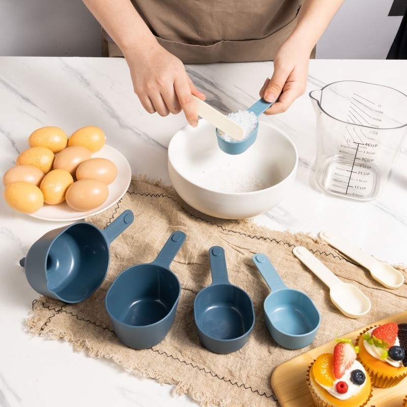 9PC Stackable Measuring Set Kitchen Tool Metric Imperial Cooking Baking New