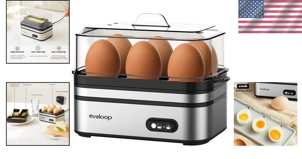 Versatile Egg Cooker - Soft, Medium, Hard Boiled