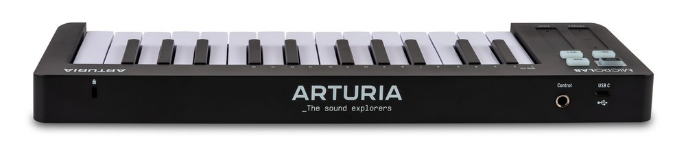 Arturia MICROLAB MK3 Black 25-Key MIDI USB Keyboard Controller+Backpack