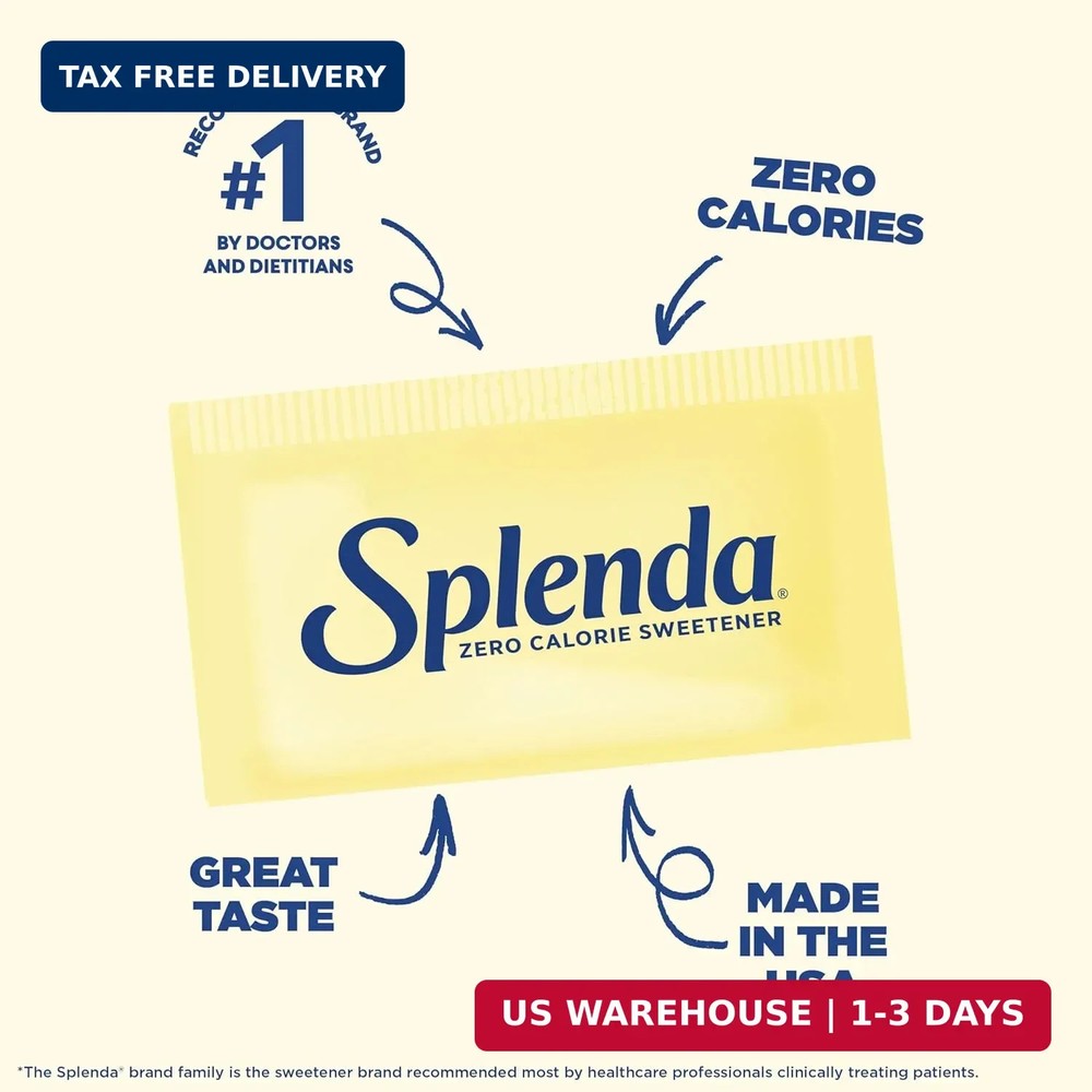 SPLENDA Zero Calorie Sweetener, 400 Count Packets