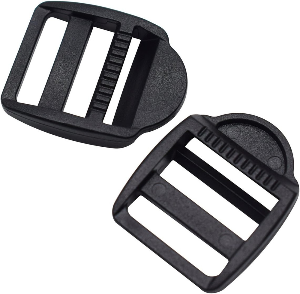 12 Pack 3/4 Inch Plastic Ladder Slider Adjust Lock Buckles for Backpack Straps 2