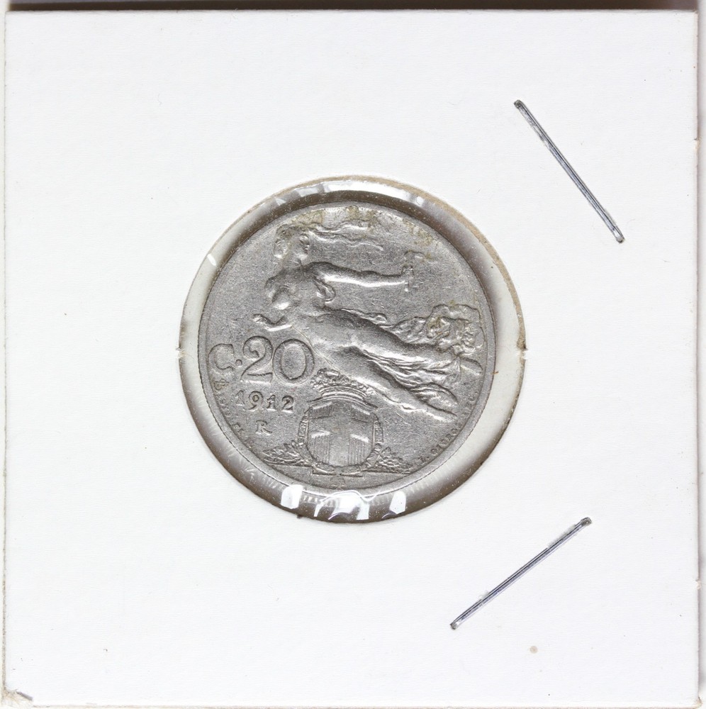 1912 R Italy 20 Centesimi