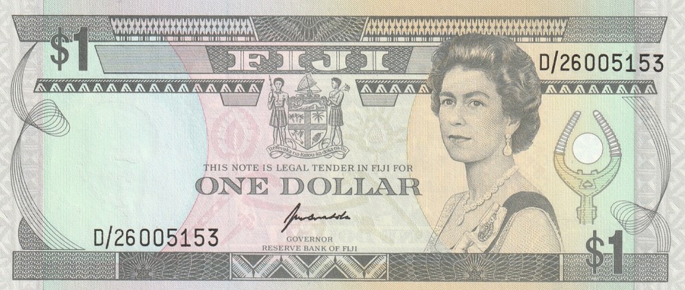 Fiji 1993 1 Dollar Uncirculated Banknote Pick 89 Bargain Bin