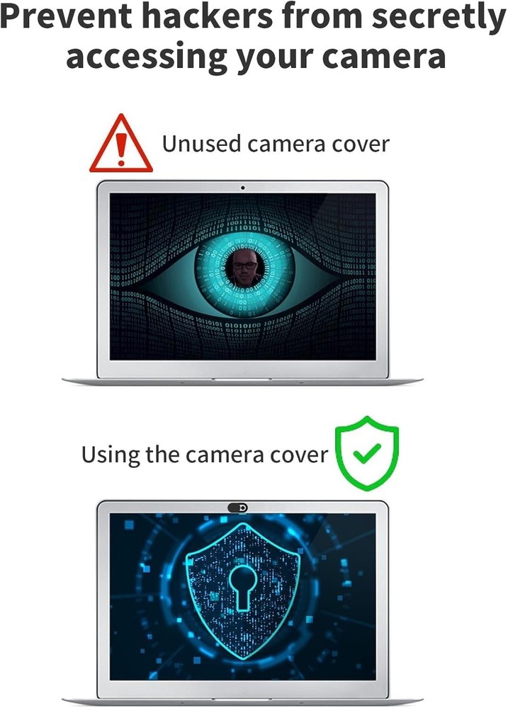Ultra Slim 8 Pack Camera Privacy Shields for Windows Mac Android