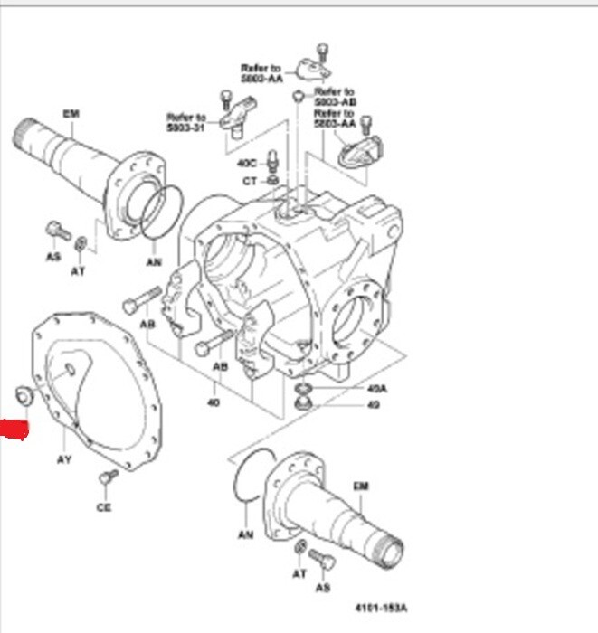42191-23320-71 DIFFENTIAL RUBBER PLUG TOYOTA FORKLIFTS EPDM