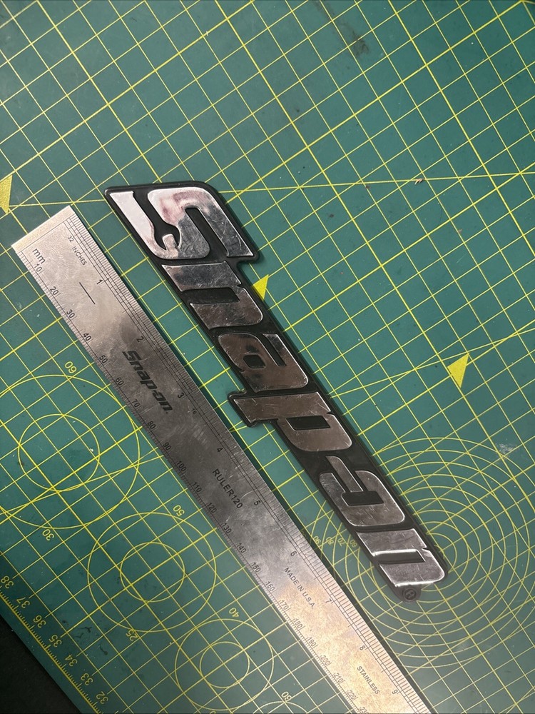 Snap On Tool Box Roll Cab Chest Badge Decal Emblem Used