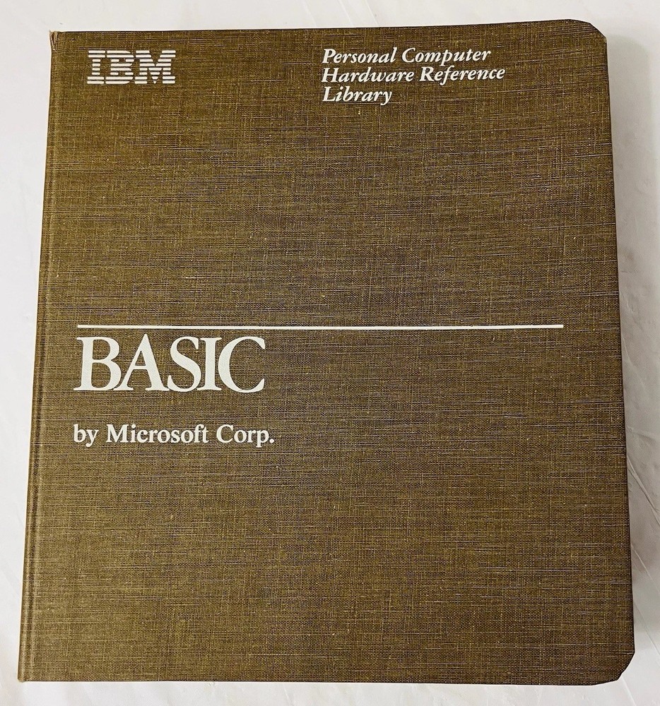 IBM BASIC Personal Computer Hardware Reference Library Manual (1982) w/ Slipcase
