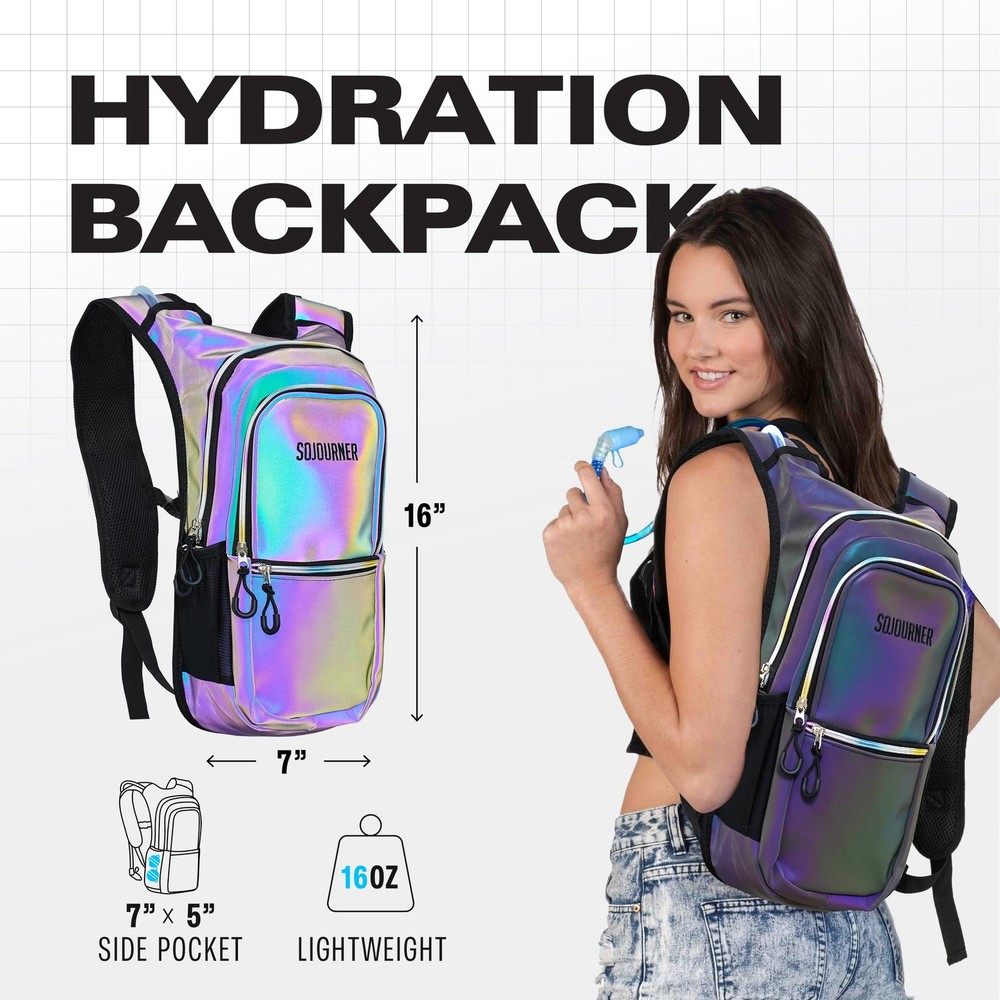 Sojourner Rave Hydration Pack Hydration Backpack Hydropack with 2L Bladder ...