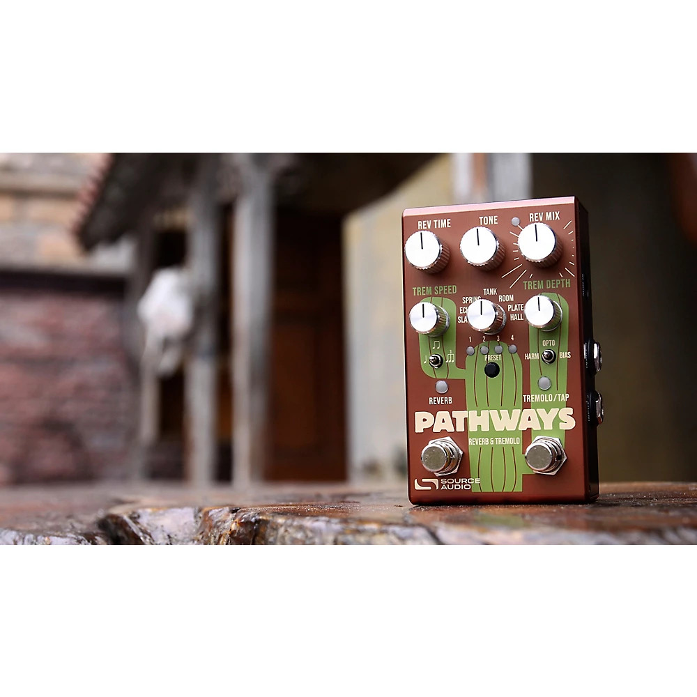 Source Audio Pathways Reverb & Tremolo Pedal - Brown