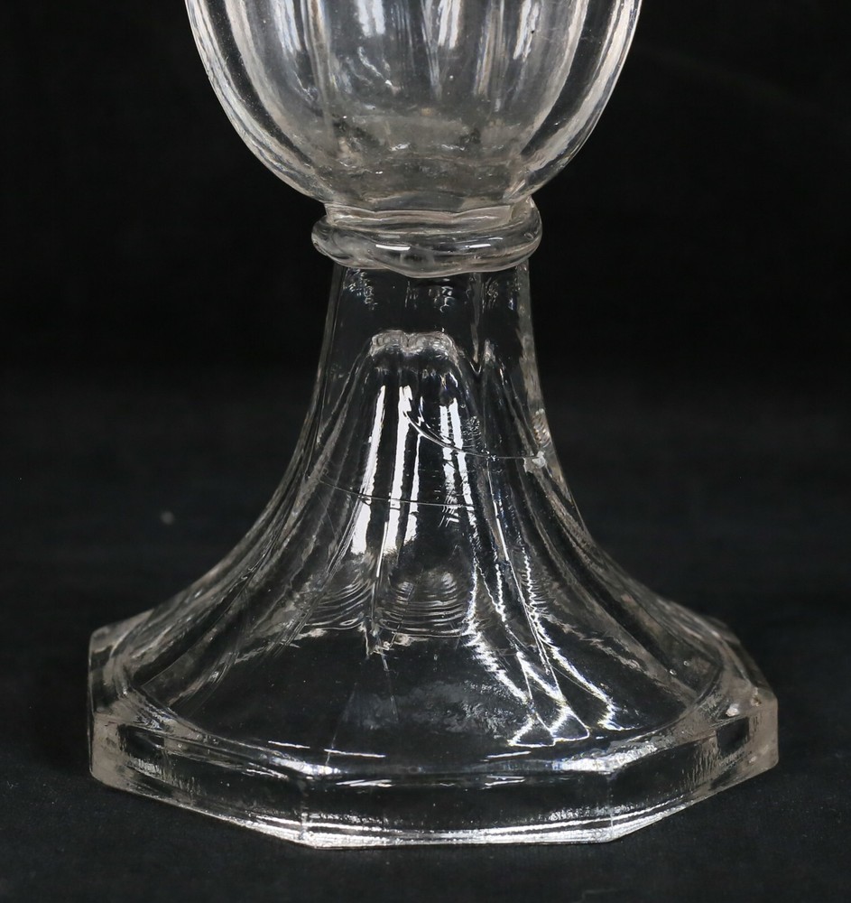 3 Pieces Pressed Glass