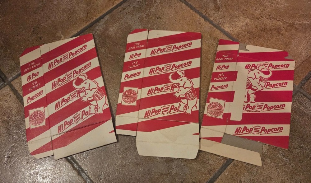 Vintage Popcorn Boxes Magic Mentalism Tricks