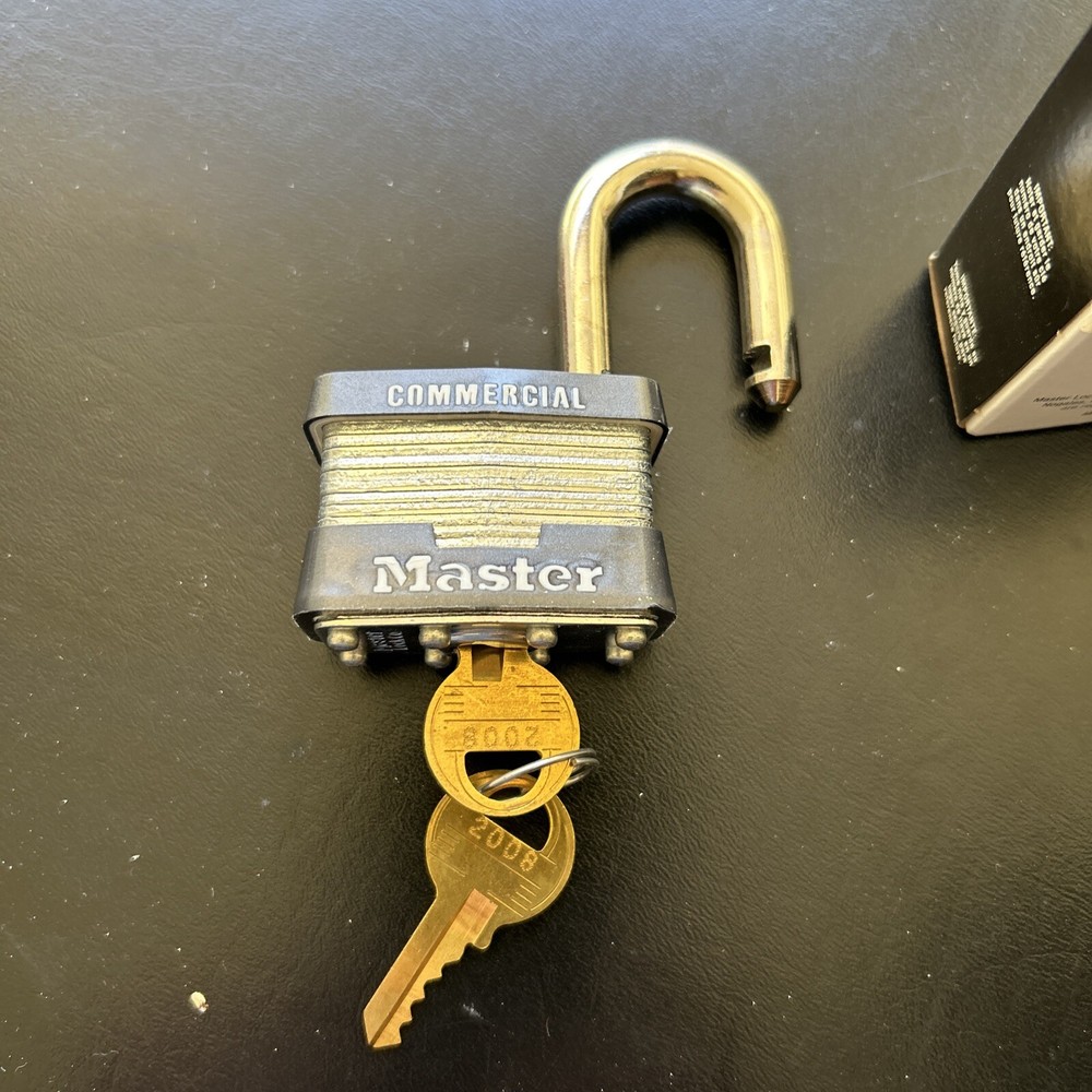 Master Lock Commercial 1KA Padlock Key 2008