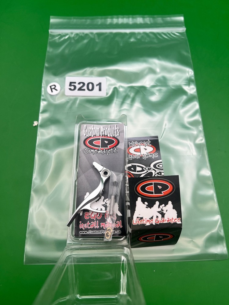 Custom Products Ego Trigger Silver Proto PMR