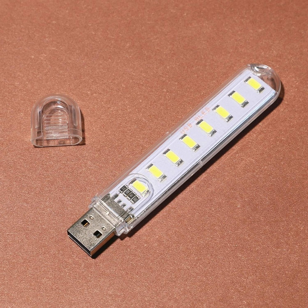 USB Mini Night Light Stick – 4 Pack LED Light, Compact Plug-in USB Lamp