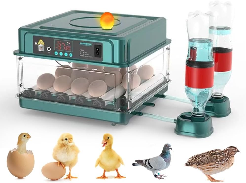 Incubators for Hatching Eggs, Egg Incubator with Automatic Egg Turning and Humid