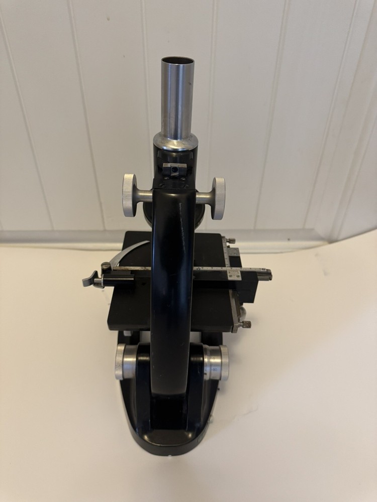 Antique Bausch & Lomb Microscope Black