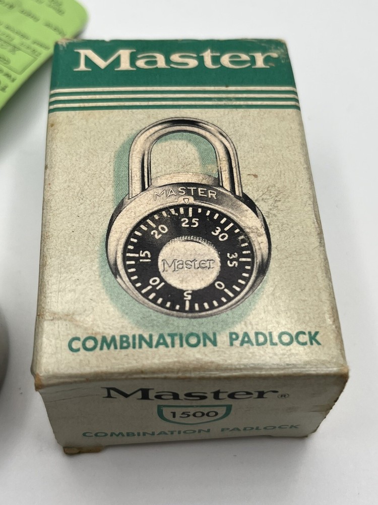 Master Combination Padlock 1500 Vintage Original Box
