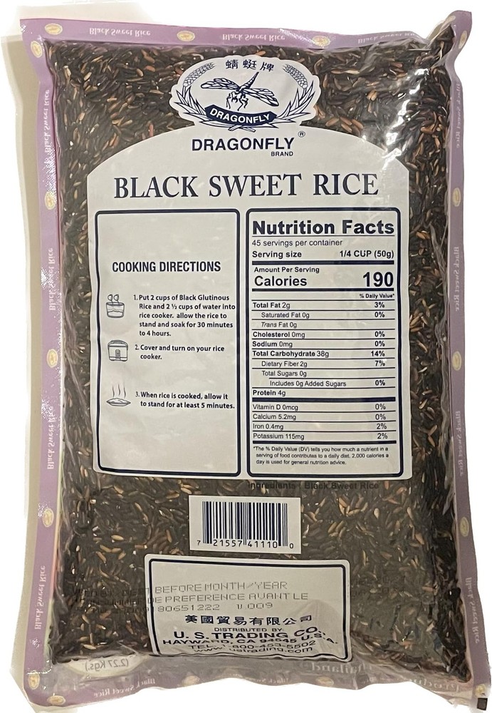 Black Sweet Rice, 5-Pound, 80.0Ounce