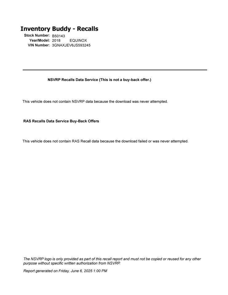 2018 Chevy Equinox 8" Display Screen and Control Panel