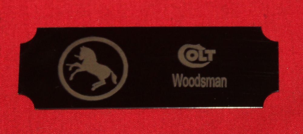 Colt Firearms Woodsman Display Case Plaque
