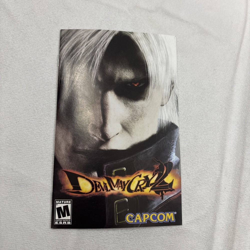 Devil May Cry 2 Playstation PS2 Capcom MANUAL ONLY Authentic