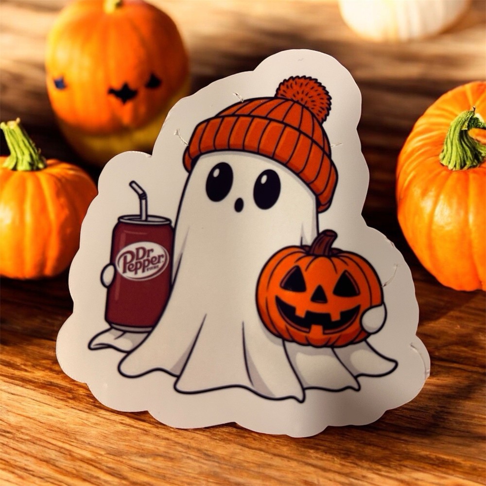 Handmade Dr Pepper Ghost Sticker