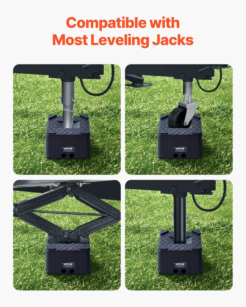 VEVOR Trailer Jack Block 6" High 6000 lbs RV Leveling Block Camper Accessories