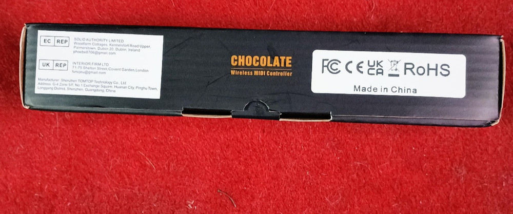 MWave Chocolate Wireless (Wired also) Midi Controller (4 Button Foot)