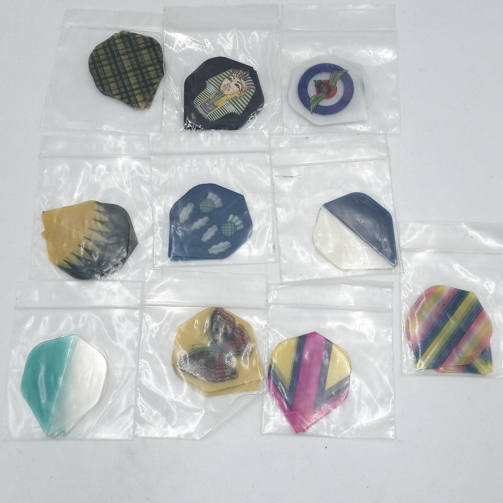 (10) Vintage 80's Assorted Dart Flights