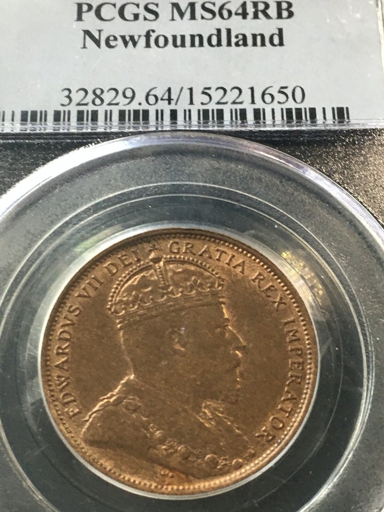 1907 PCGS Graded Newfoundland ¢1 Cent, **MS-64** #1650